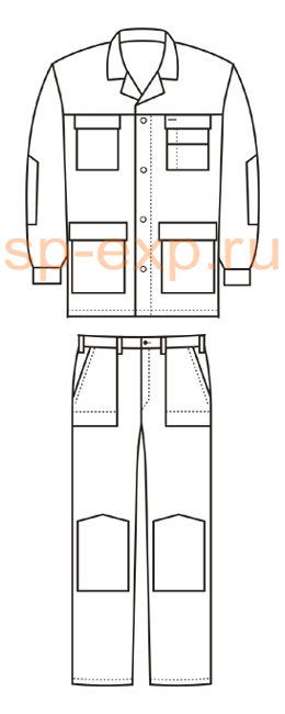 Костюм рабочий летний саржа 2 фото