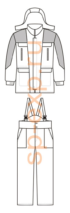 Костюм рабочий зимний ткань Грета фото 3